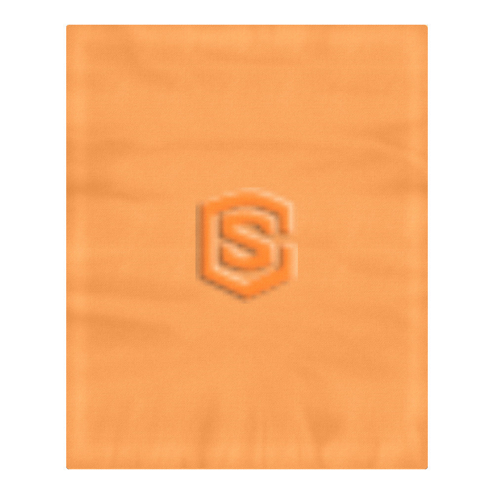 Orange Duvet Cover Orange Logo 3-Piece Bedding Set (1 Duvet Cover 86"x70"; 2 Pillowcases 20"x30")(One Side)