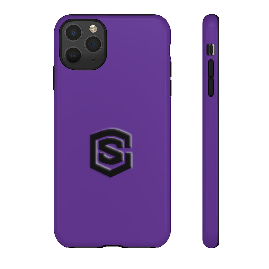 Purple Tough Cases Black Logo