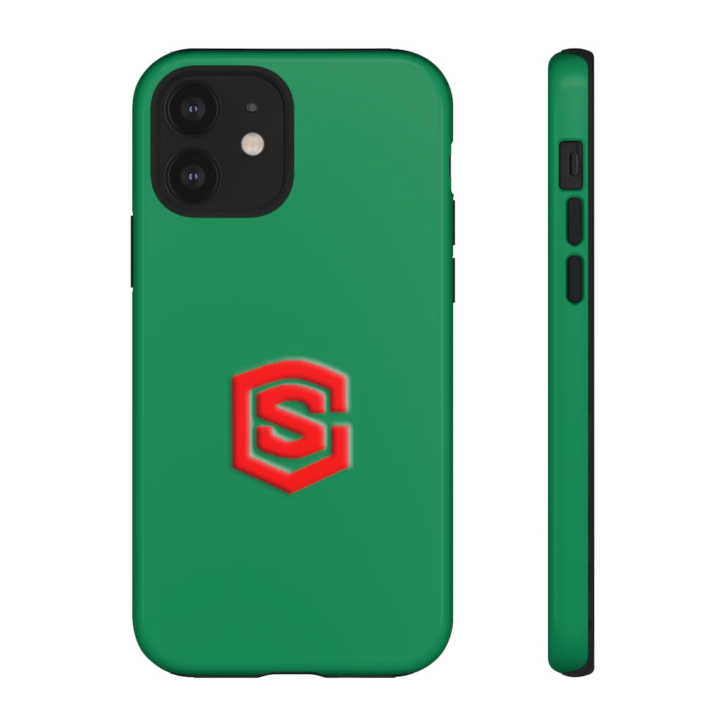 Green Tough Cases Red Logo