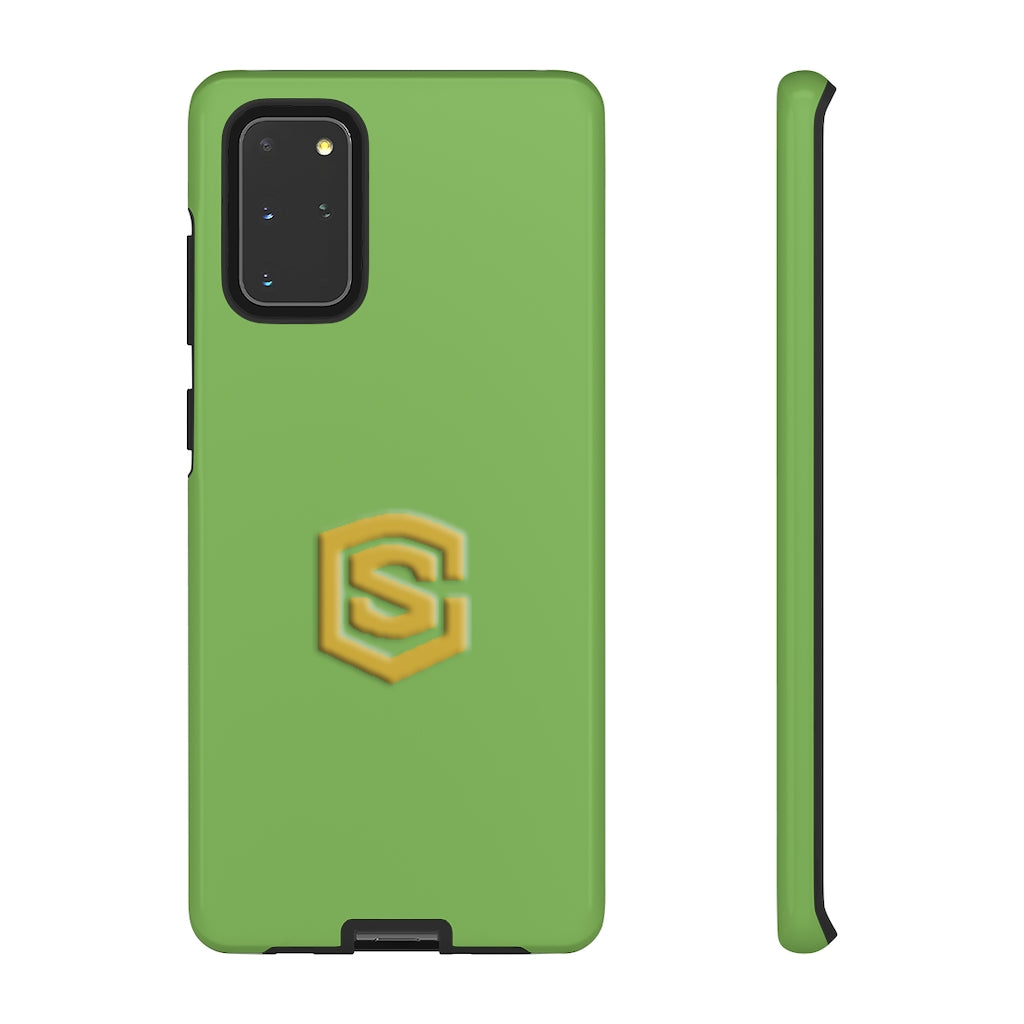 Light Green Tough Cases Gold Logo