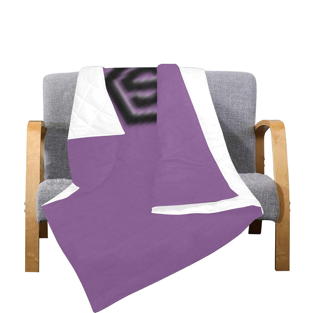 BLUE CUSTOM QUILT BLACK LOGO Custom Quilt  70" x 80"