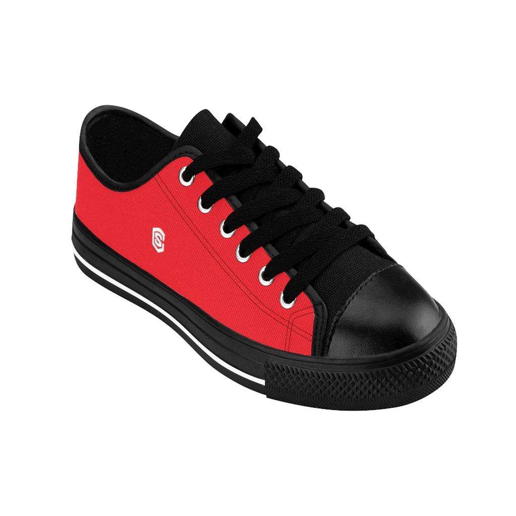 red Men's Sneakers - white logo