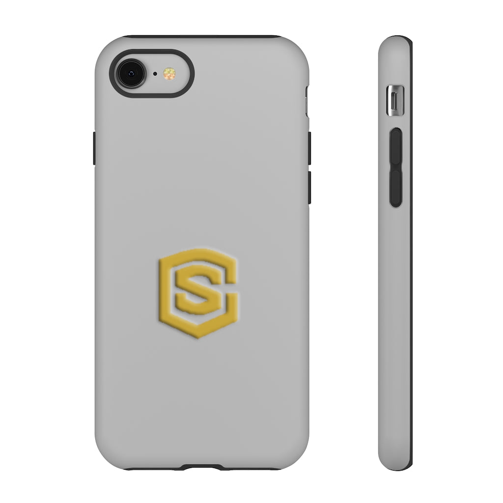 Silver Tough Cases Gold Logo
