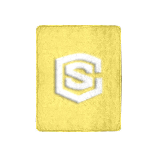 Yellow Ultra-Soft Micro Fleece Blanket White Logo Ultra-Soft Micro Fleece Blanket 30"x40"