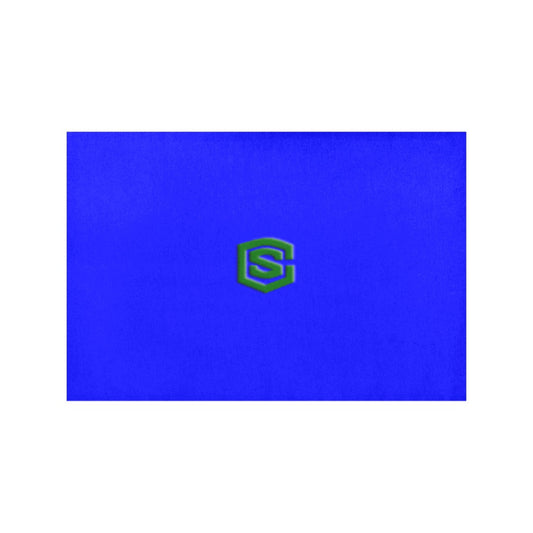 Blue Placemats 12" x 18" With Green Logo Placemats 12" x 18" (Set of 2)