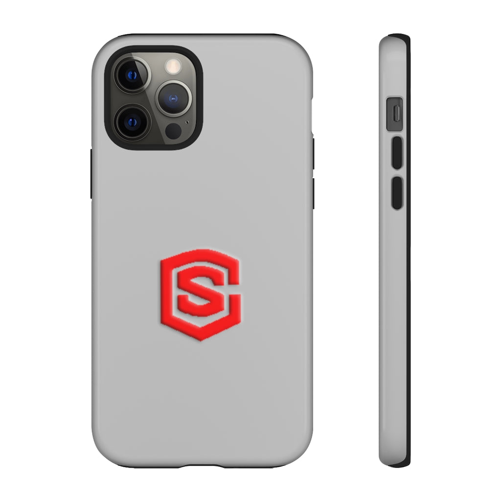 Silver Tough Cases Red Logo