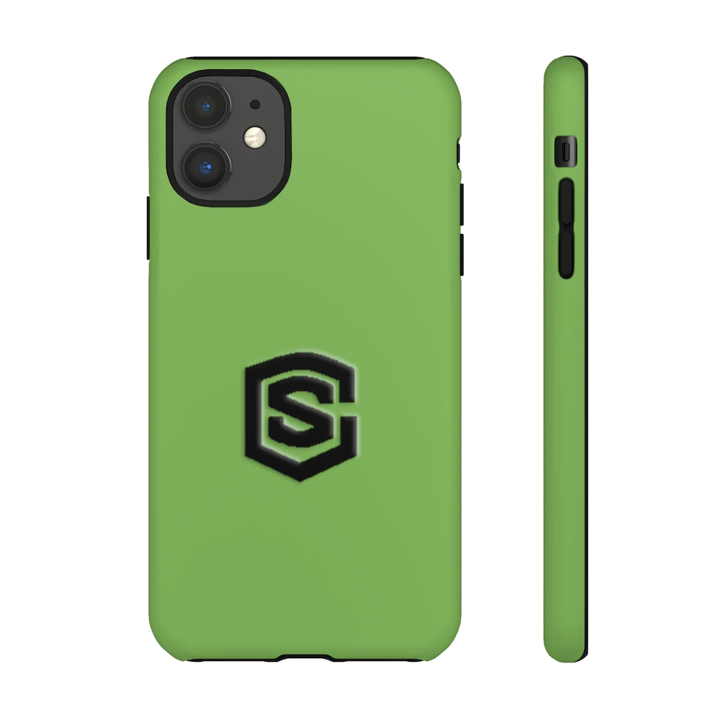 Green Tough Cases Black Logo