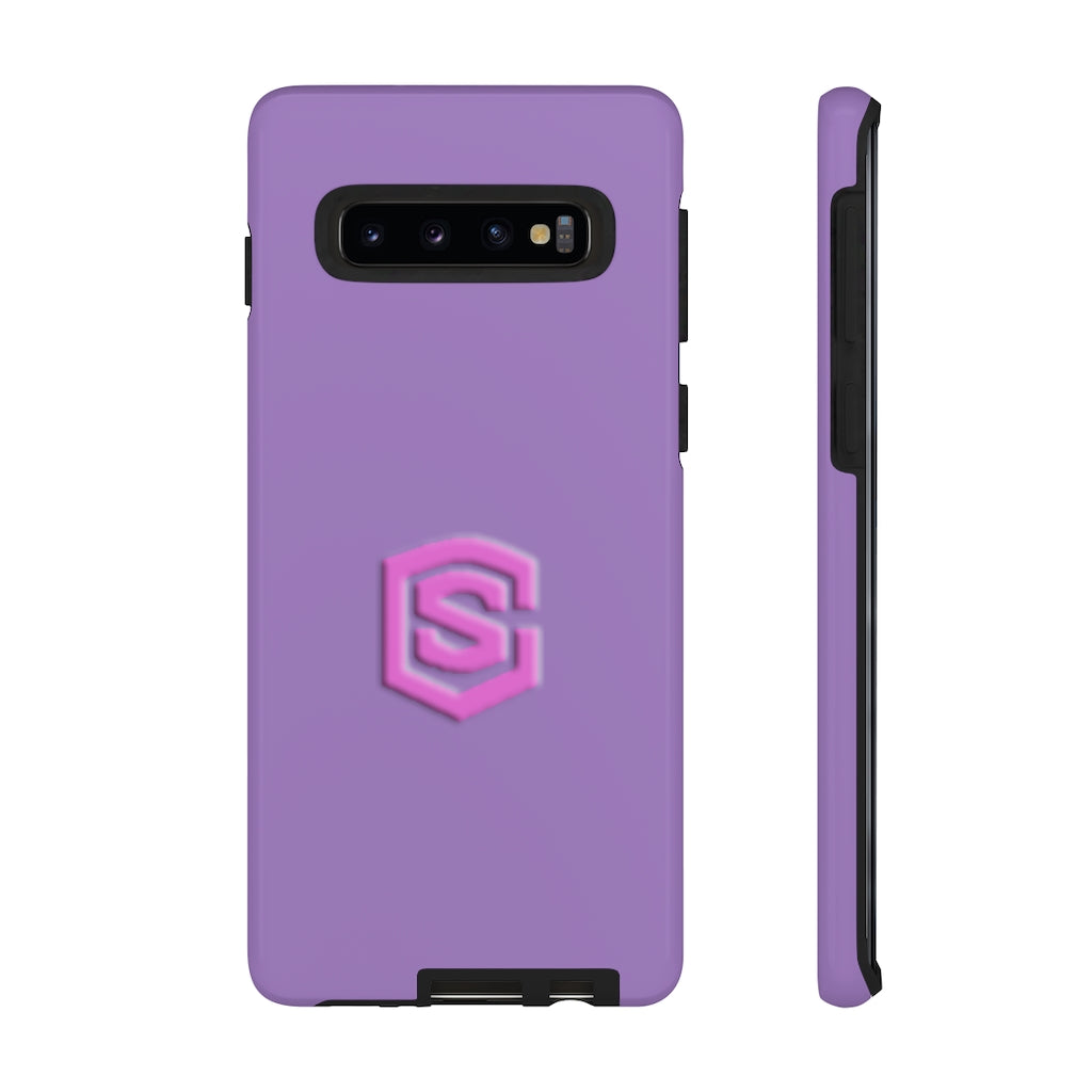 Light Purple Tough Cases Pink Logo