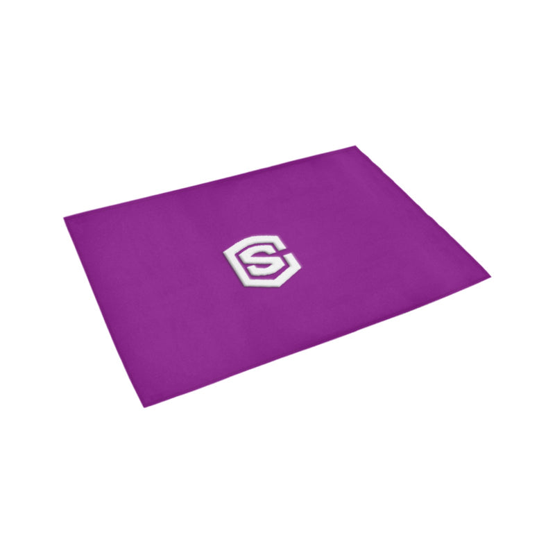 Purple Doormat 24" x 16" (Sponge Material) with White Logo Doormat 24" x 16" (Sponge Material)