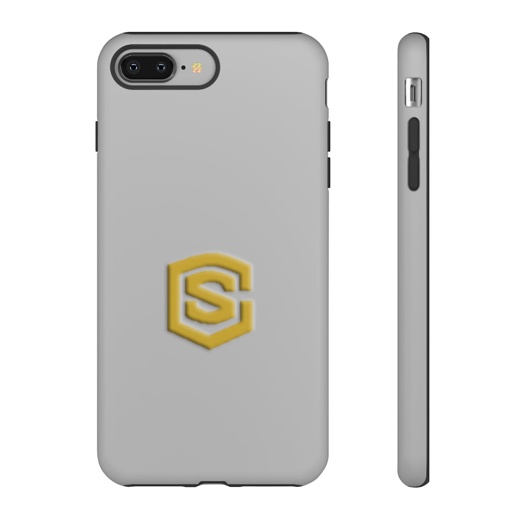 Silver Tough Cases Gold Logo