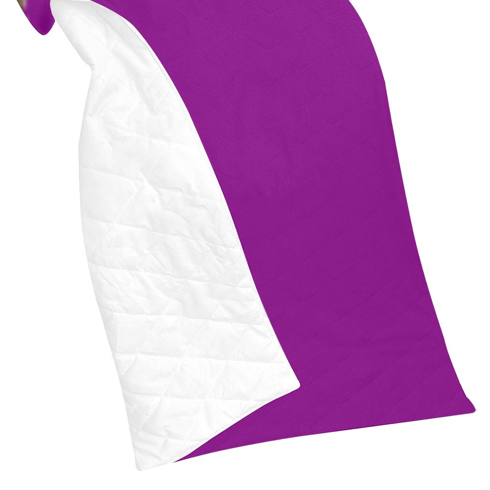 Purple Custom Quilt with Brown Logo Custom Quilt  70" x 80"