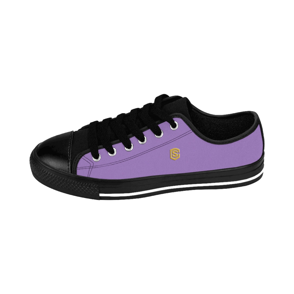 Violet Men's Sneakers golden logo