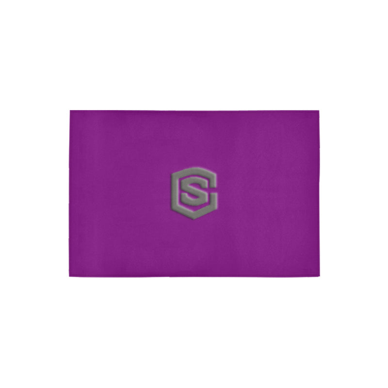 Purple Doormat 24" x 16" (Sponge Material) with Gray Logo Doormat 24" x 16" (Sponge Material)