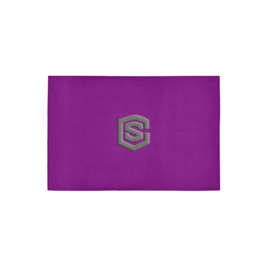 Purple Doormat 24" x 16" (Sponge Material) with Gray Logo Doormat 24" x 16" (Sponge Material)