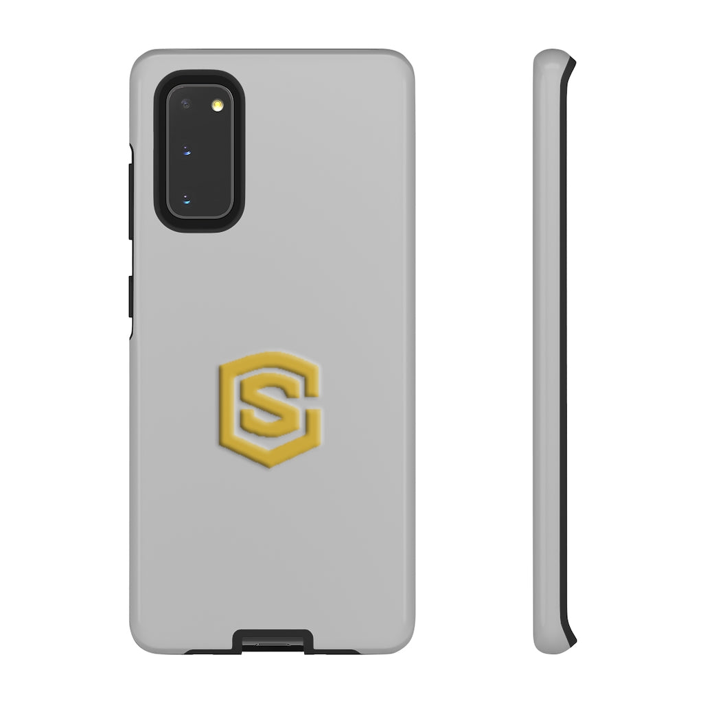Silver Tough Cases Gold Logo