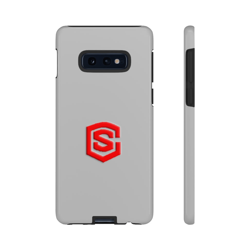Silver Tough Cases Red Logo