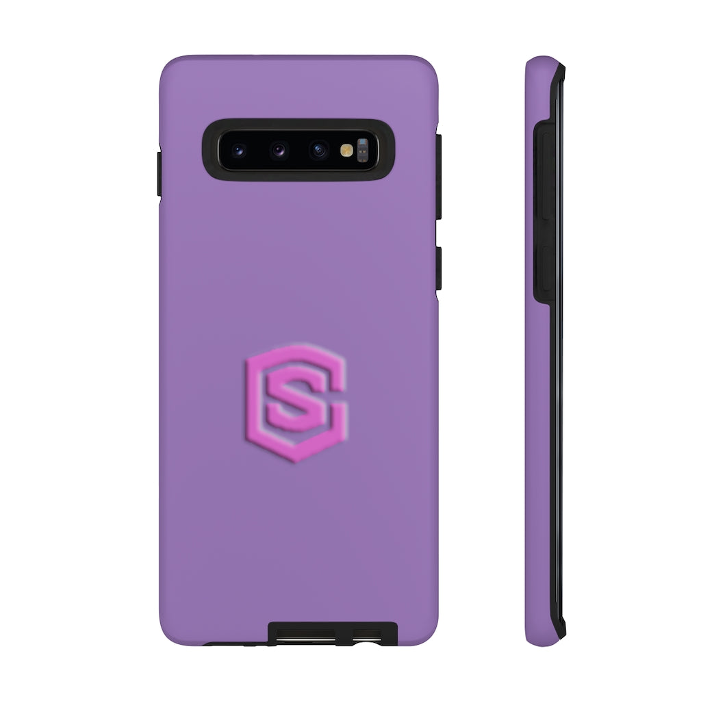 Light Purple Tough Cases Pink Logo