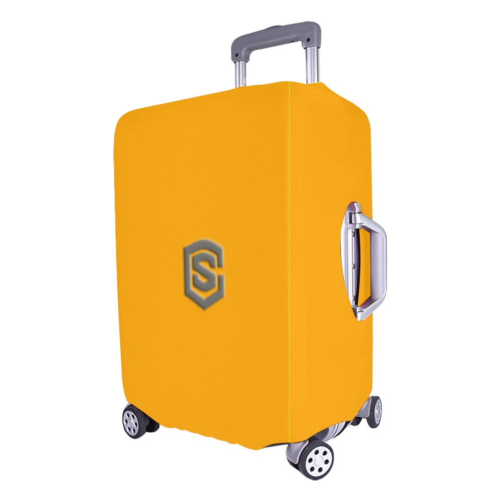 ORANGE LUGGAGE COVER WITH GRAY LOGO Luggage Cover (Large Size) (26"-28")