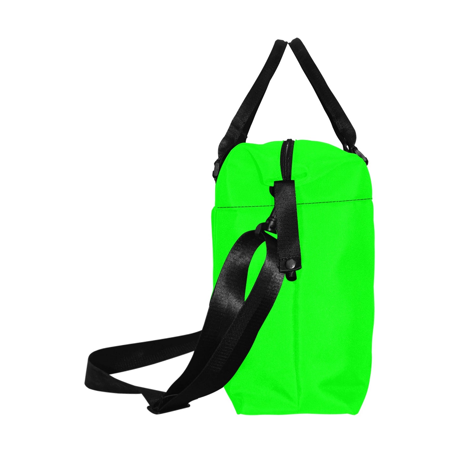 Green Large Capacity Duffle Bag With Silver Logo Large Capacity Duffle Bag(Model1715)