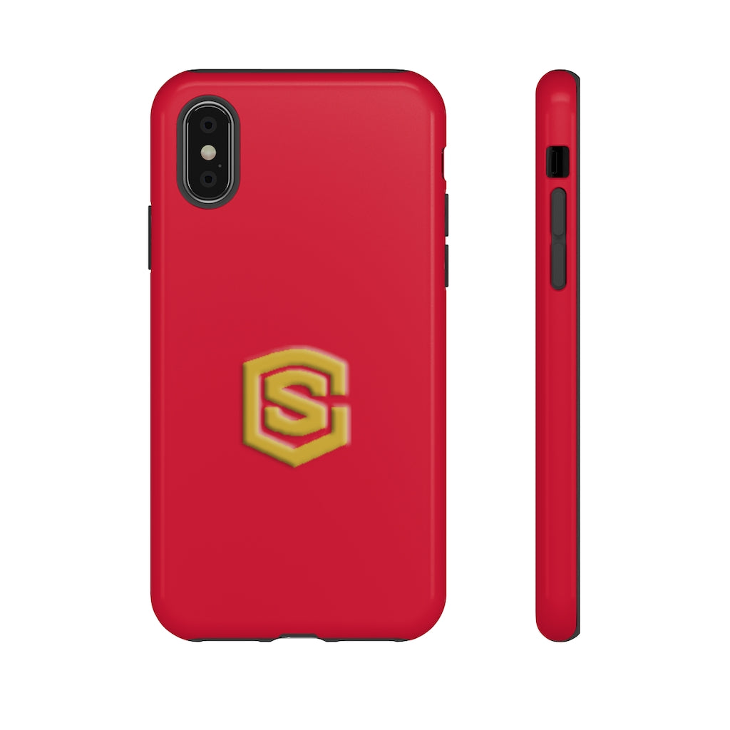 Red Tough Cases Gold Logo