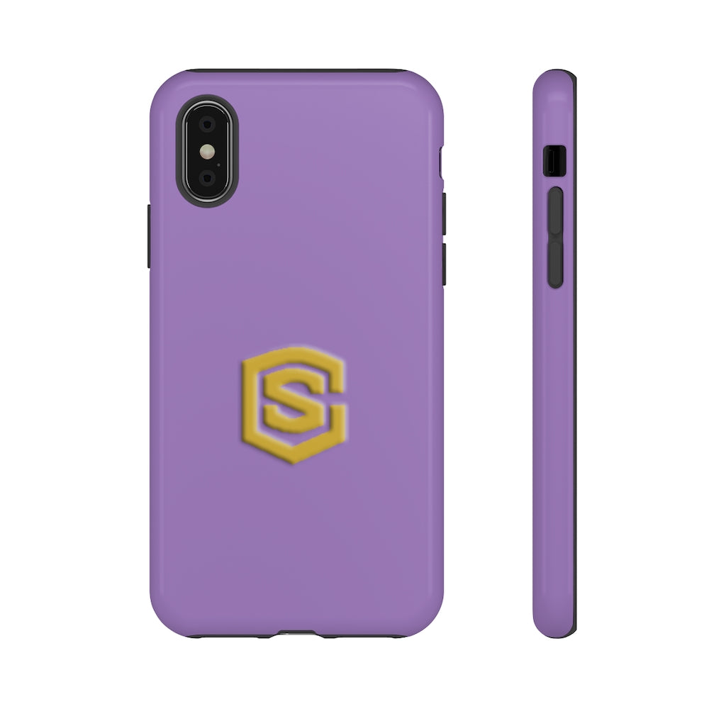 Purple Tough Cases Gold Logo