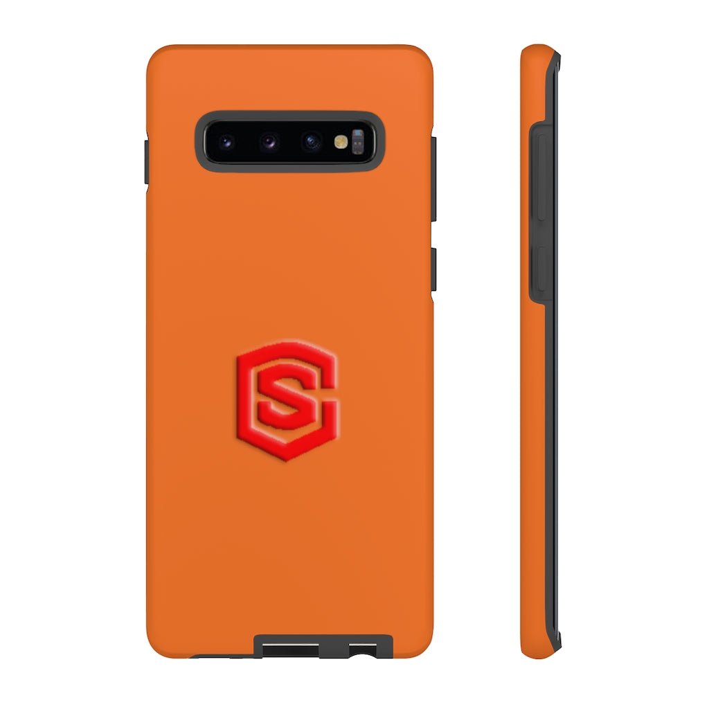 Orange Tough Cases Red Logo