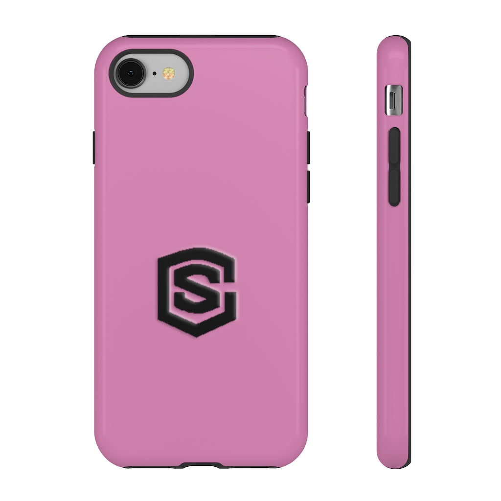 Pink Tough Cases Black Logo