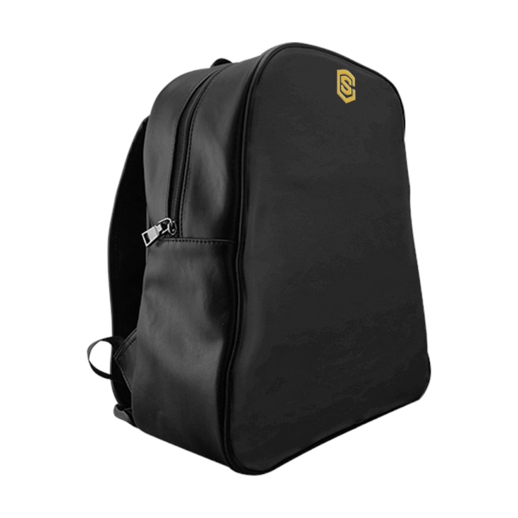 School Backpack Gold Logo