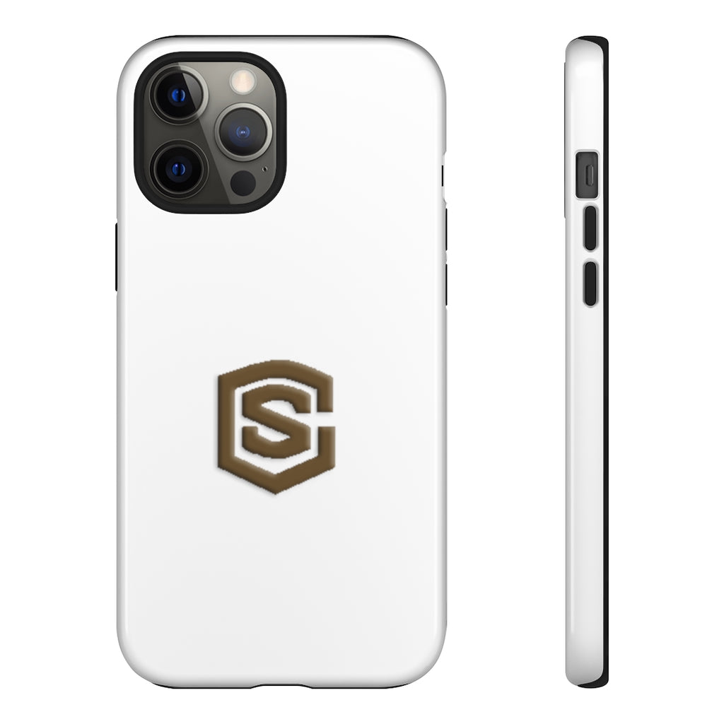 Black Tough Cases White Logo