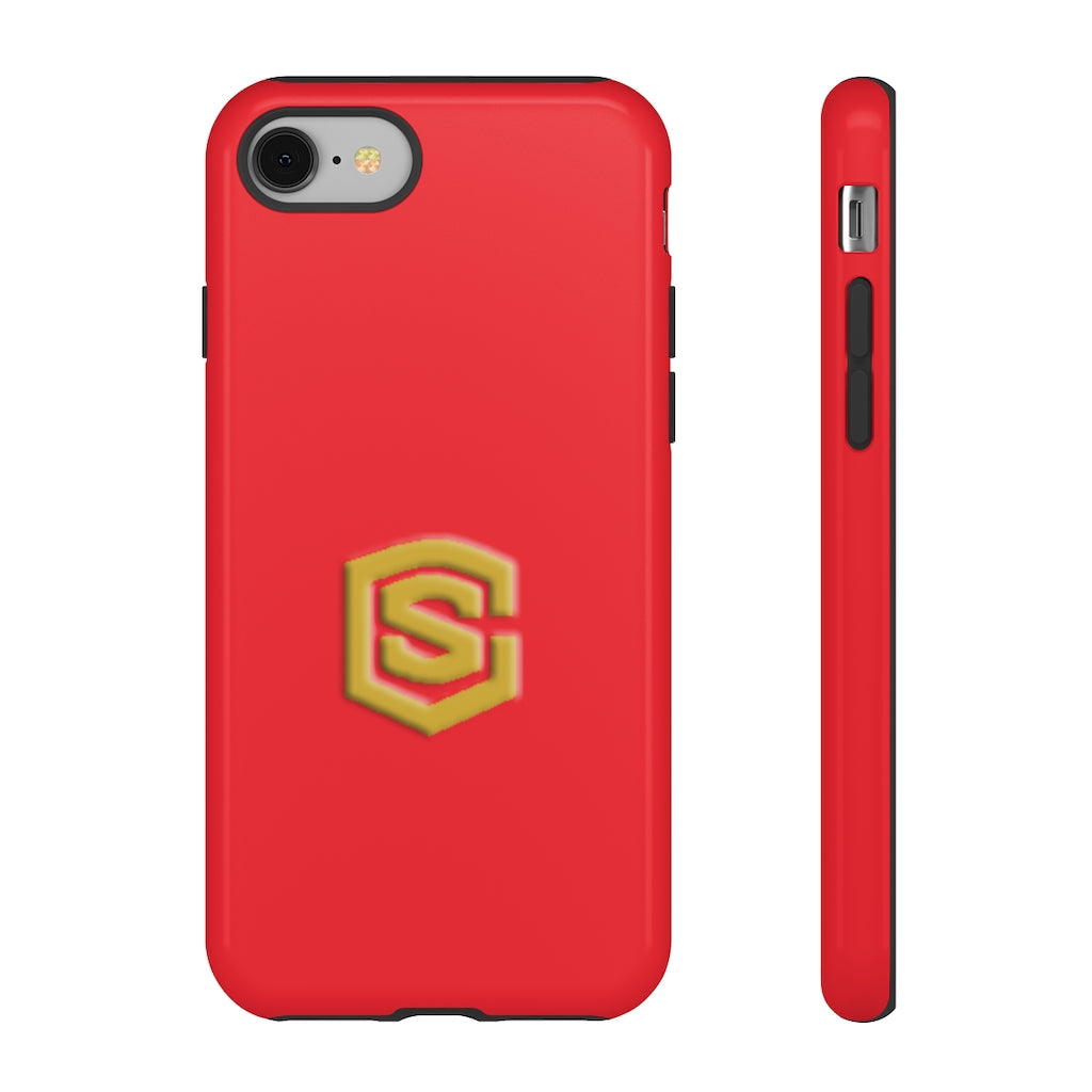 Red Tough Cases Gold Logo