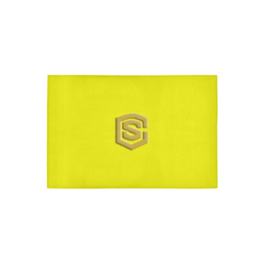 Yellow Doormat 24" x 16" (Sponge Material) with Gold Logo Doormat 24" x 16" (Sponge Material)