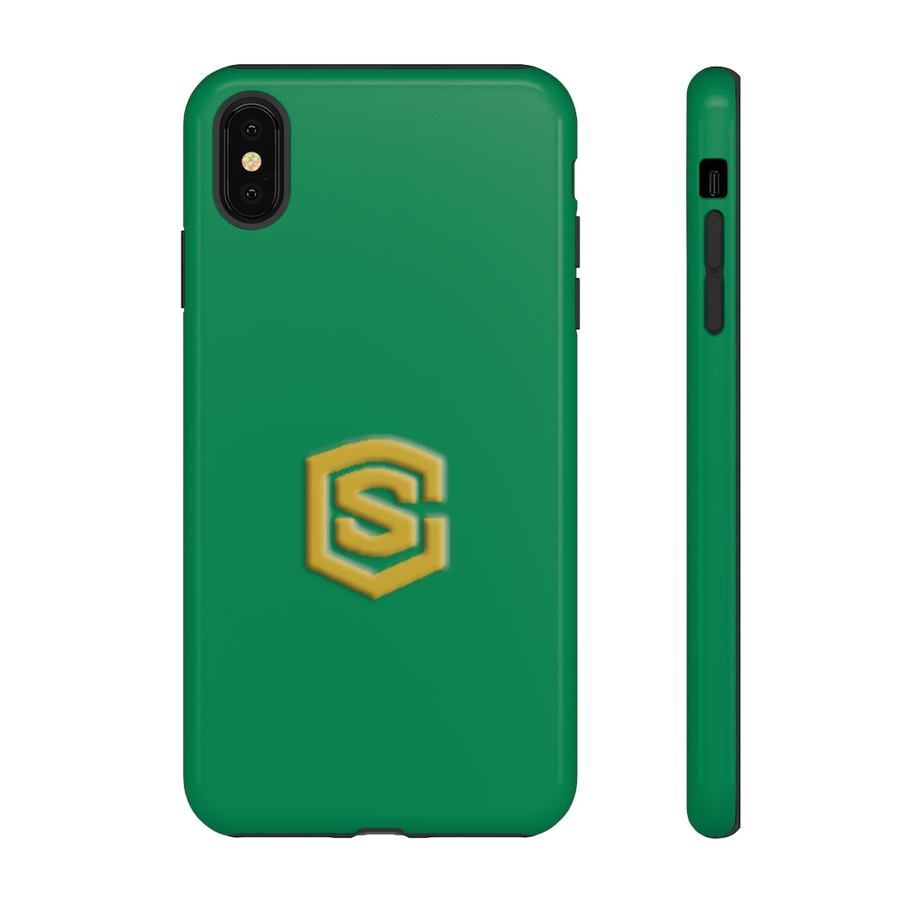 Green Tough Cases Gold Logo