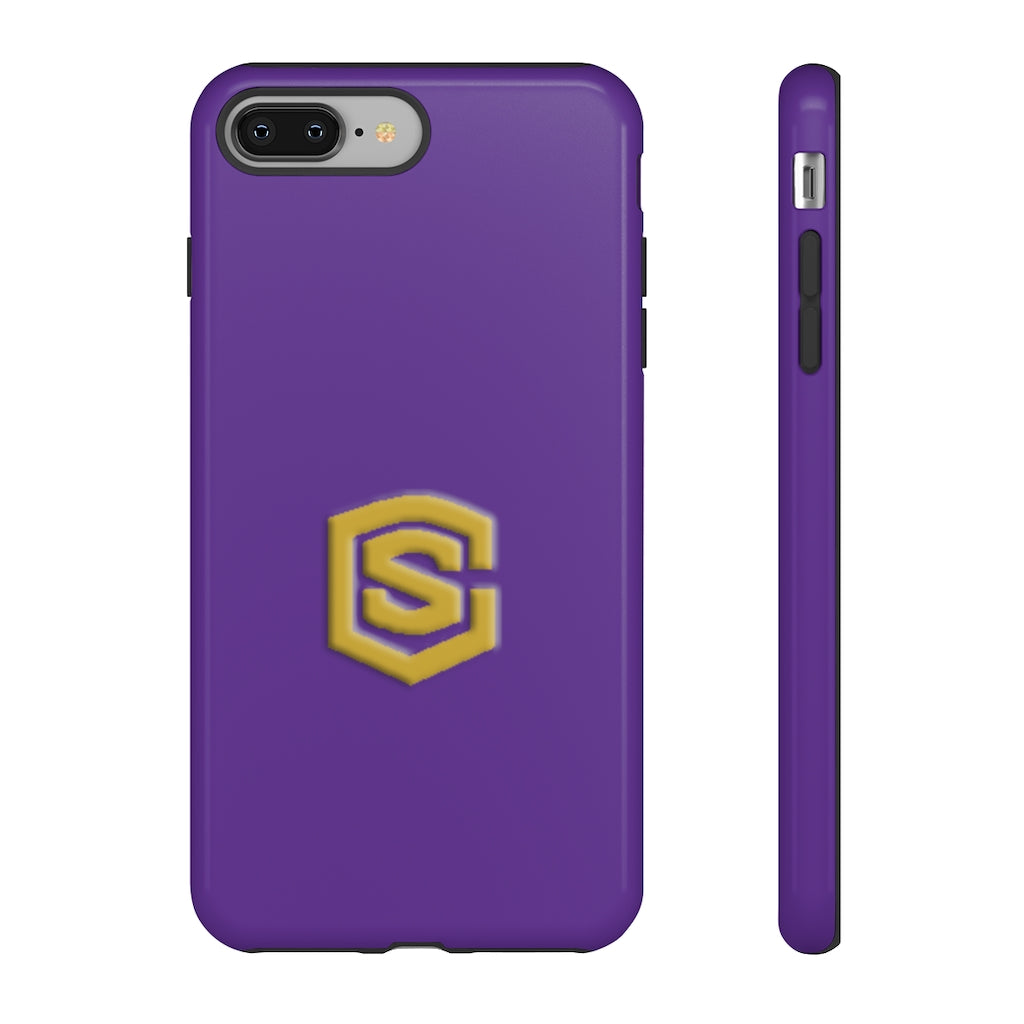 Purple Tough Cases Gold Logo