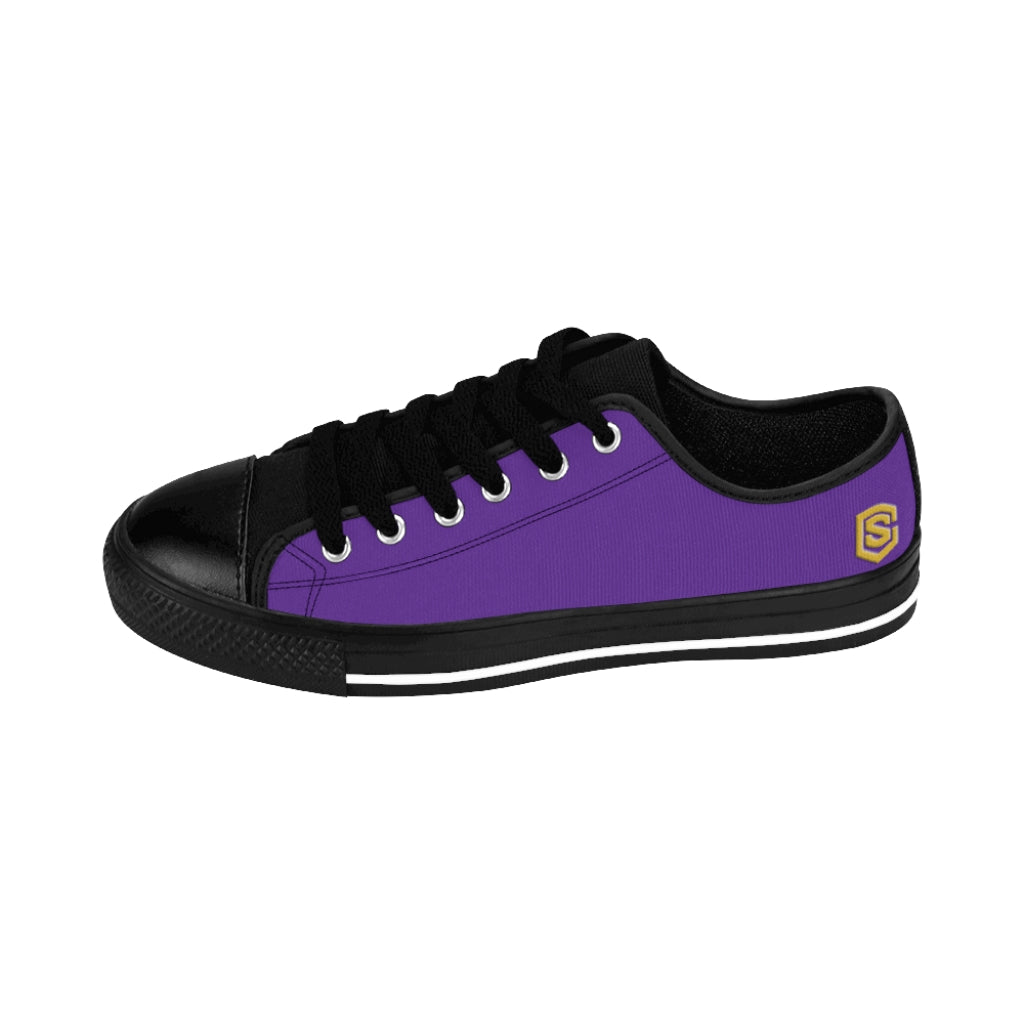 purple Women's Sneakers Gold logo