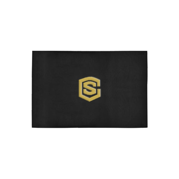 Black Doormat 24" x 16" (Sponge Material) with Gold Logo Doormat 24" x 16" (Sponge Material)