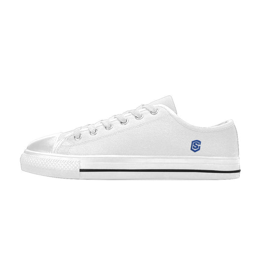 Blue logo Men's Classic Canvas Shoes (Model 018)