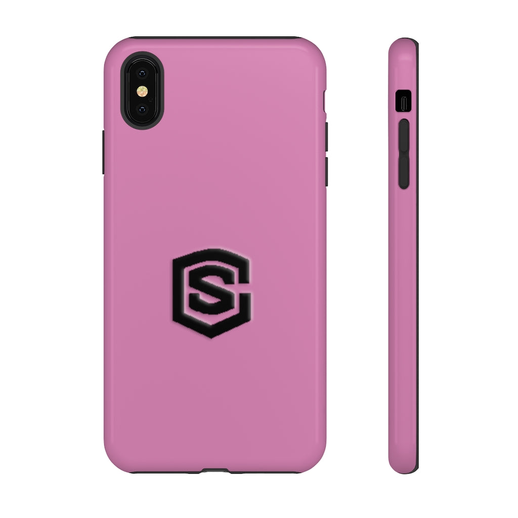Pink Tough Cases Black Logo