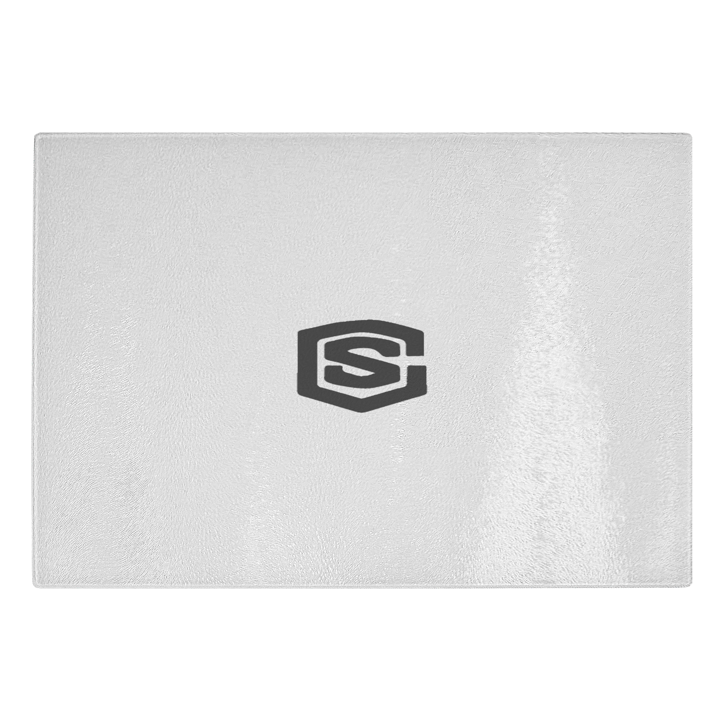 Glass cutting board WITH BLACK LOGO