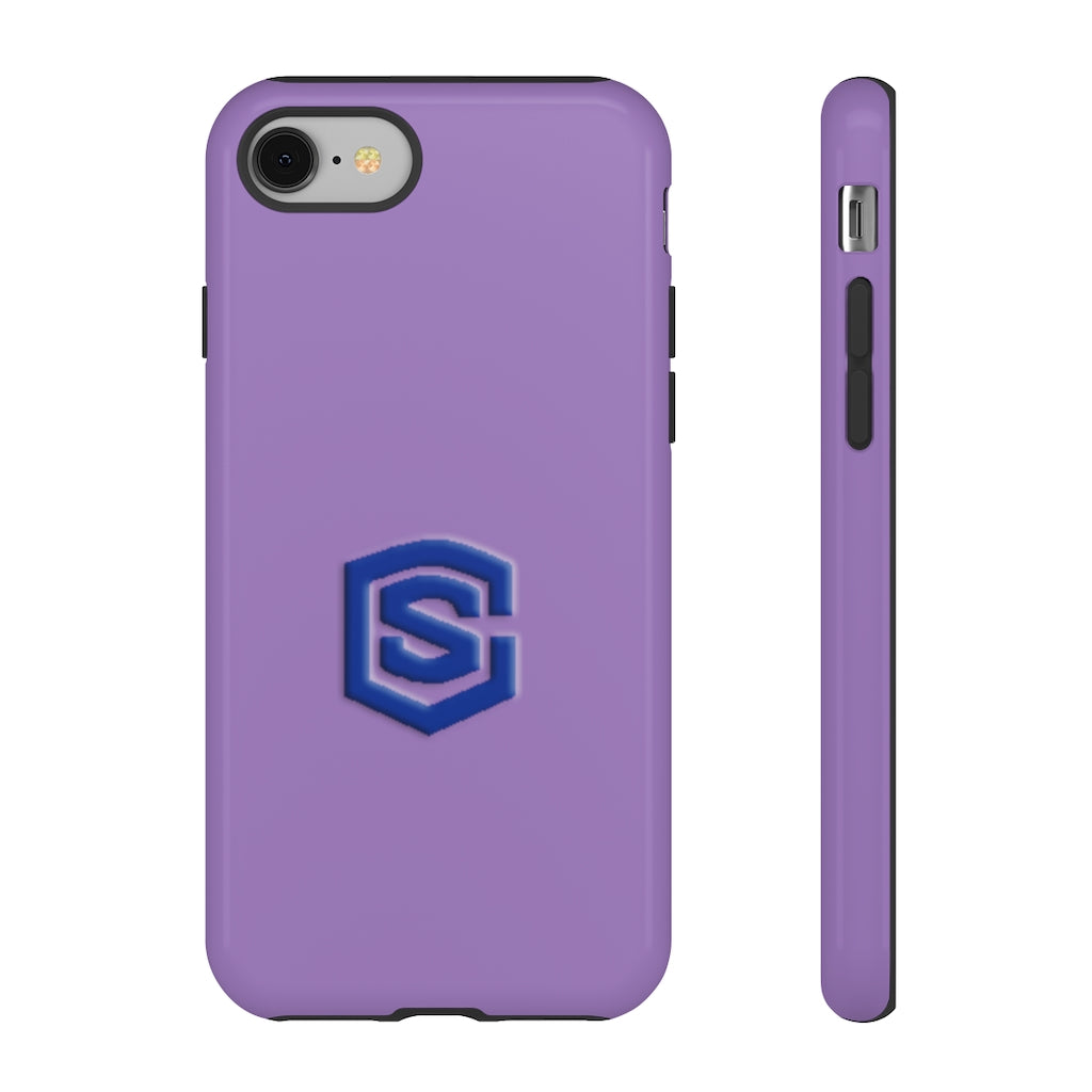 Purple Tough Cases Blue Logo