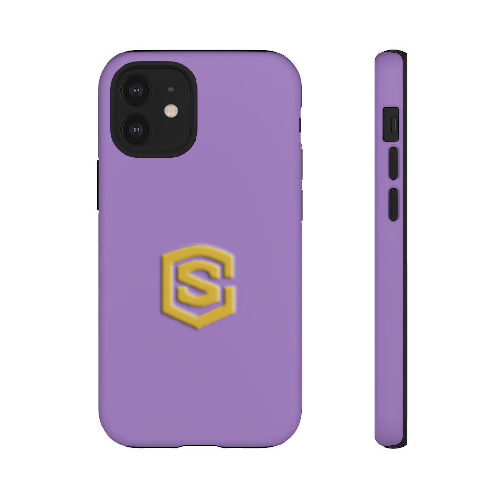 Purple Tough Cases Gold Logo