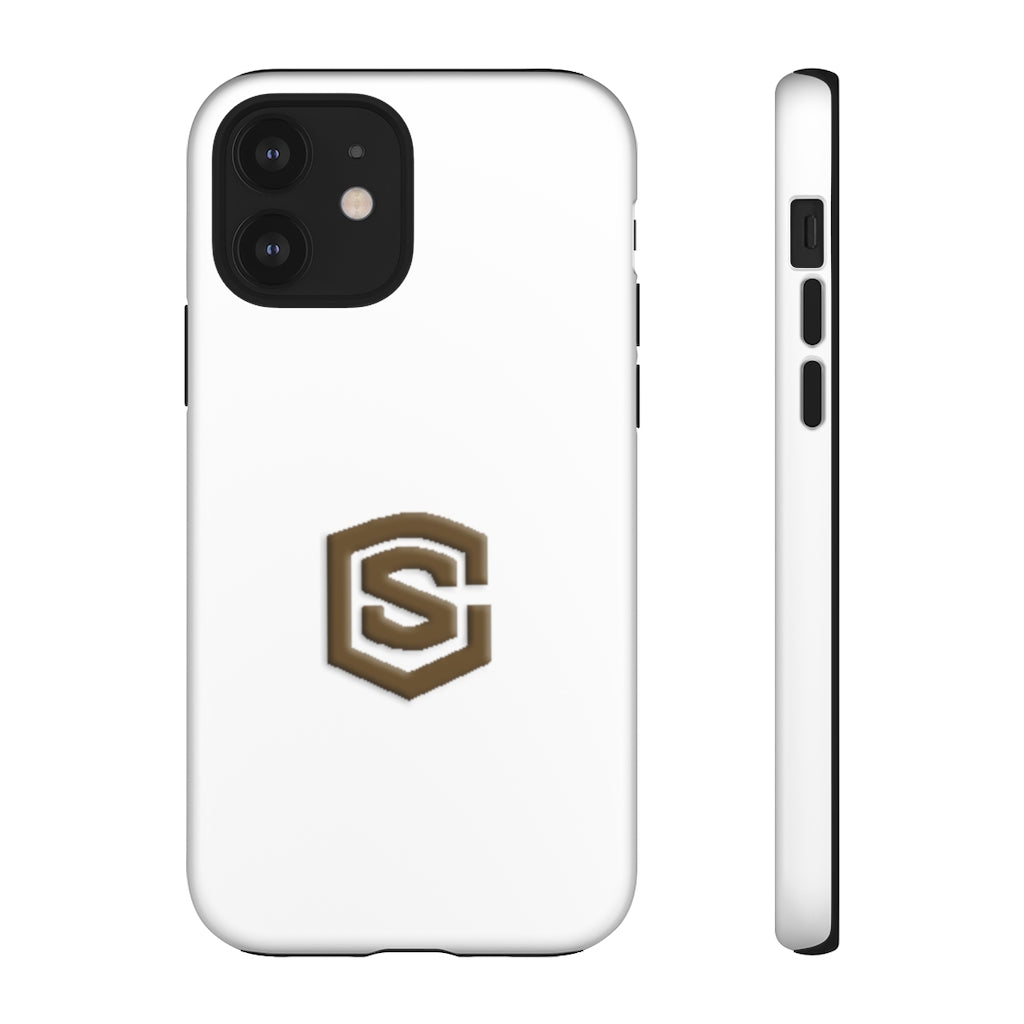 Black Tough Cases White Logo