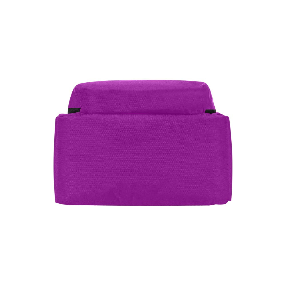 Purple Travel Backpack With Green Logo Travel Backpack(Large Capacity)(Model 1691)