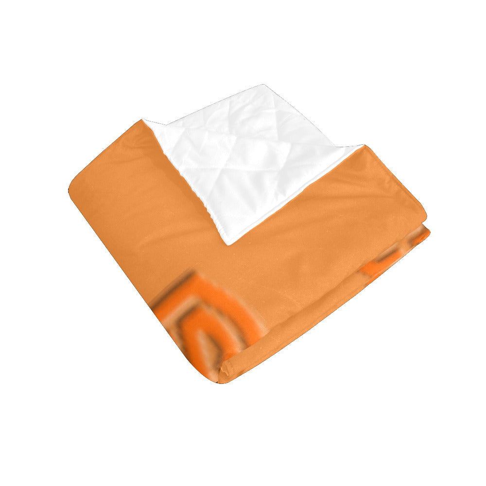 Orange Custom Quilt Orange Logo Custom Quilt 50" x 60"