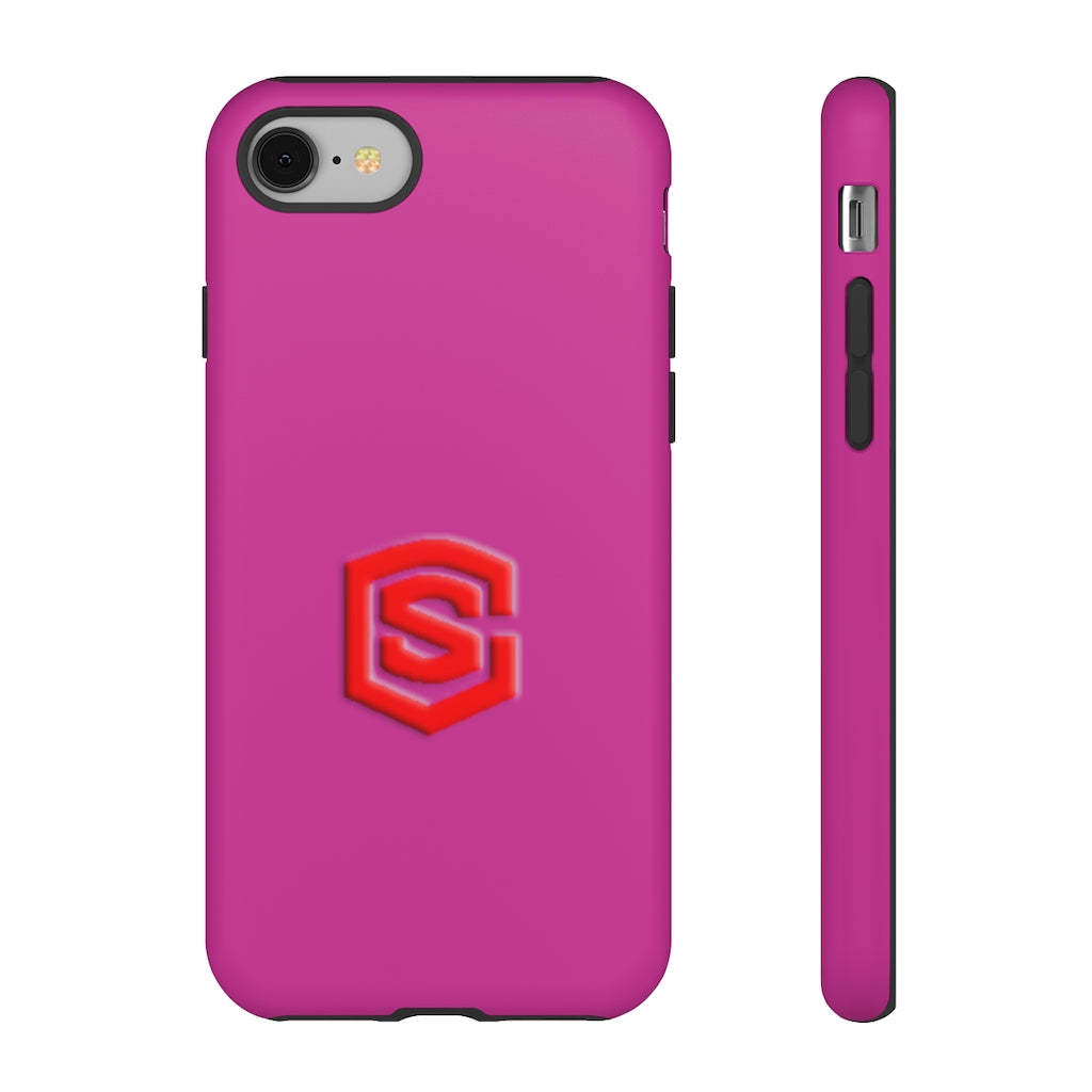 Pink Tough Cases Red Logo