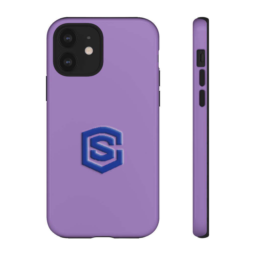 Purple Tough Cases Blue Logo