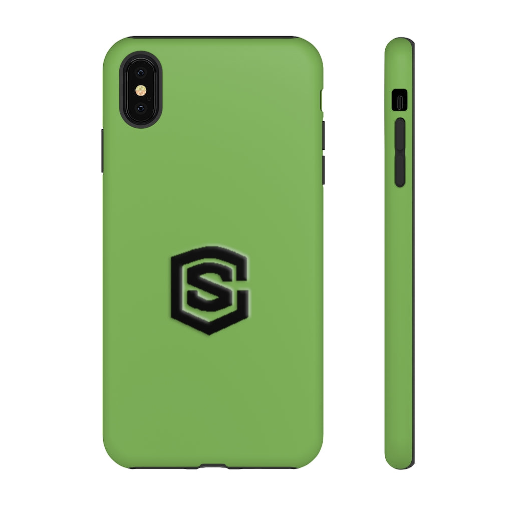 Green Tough Cases Black Logo