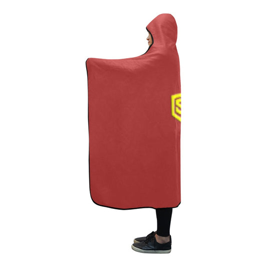 BROWNS Hooded Blanket WHITH YELLOW  LOGO Hooded Blanket 80"x56"