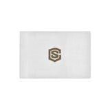 White Doormat 24" x 16" (Sponge Material) with Brown Logo Doormat 24" x 16" (Sponge Material)