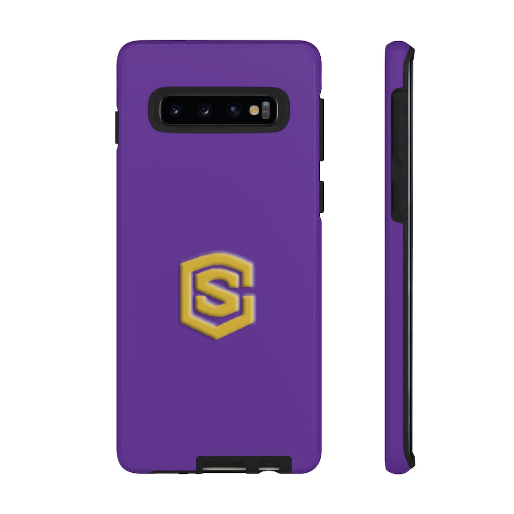 Purple Tough Cases Gold Logo