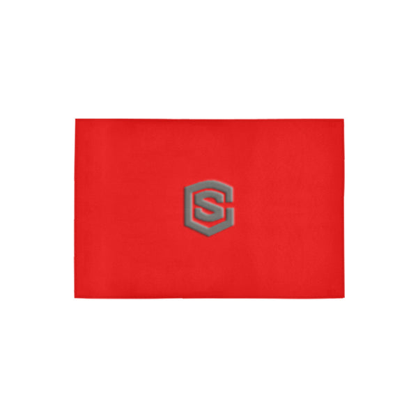 Red Doormat 24" x 16" (Sponge Material) with Gray Logo Doormat 24" x 16" (Sponge Material)